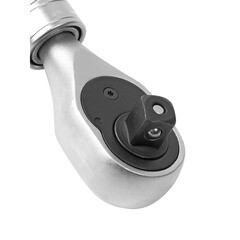 Ключ-трещотка телескопический AV Steel 1/2х300-440 мм 72 зубца с двухкомпонентной рукояткой - фото 4