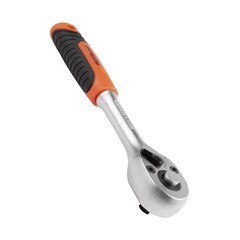 Ключ-трещотка AV Steel 1/4х155 мм 72 зубца с двухкомпонентной рукояткой - фото 4