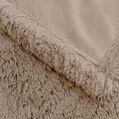 Плед 200х220 см Casa Conforte Nordika искусственный мех бежевый - фото 3