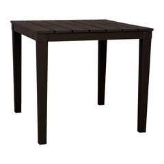 Изображение товара Стол разборный пластиковый Элластик-Пласт Прованс шоколад 800х800х715 мм квадратный (ЭП 762921тз)