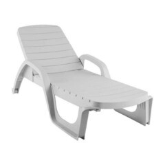 Шезлонг складной пластиковый Элластик-Пласт Прованс 1900х700х320 мм (ЭП 136103тз) - фото 2