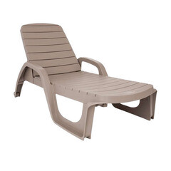 Шезлонг складной пластиковый Элластик-Пласт Прованс 1900х700х320 мм (ЭП 136103тз) - фото 1