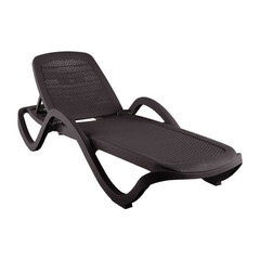 Шезлонг складной пластиковый Элластик-Пласт Capri 1940х730х310 мм плетеный (ЭП 644376) - фото 3