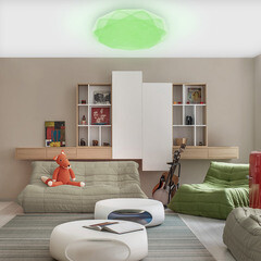 Светильник светодиодный накладной Ritter Brilliance 2700-6400К 60 Вт 22 кв.м белый IP20 с пультом (52217 1) - фото 19