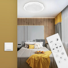 Светильник светодиодный накладной Ritter Brilliance 2700-6400К 60 Вт 22 кв.м белый IP20 с пультом (52217 1) - фото 17