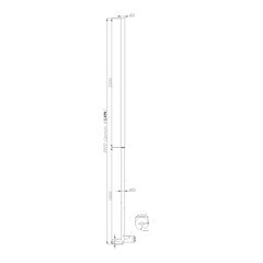 Столб для забора винтовой 60х60х2 мм 3,5 м зеленый RAL 6005 - фото 6