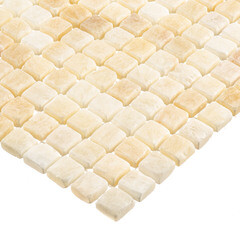 Мозаика Mir Mosaic Natural Adriatica бежевая из натурального камня 305х305х7 мм глянцевая - фото 3