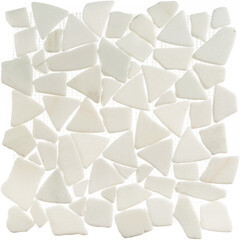 Мозаика Mir Mosaic Natural Paladium белая из натурального камня 305х305х7 мм матовая - фото 2
