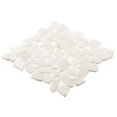 Мозаика Mir Mosaic Natural Paladium белая из натурального камня 305х305х7 мм матовая - фото 6