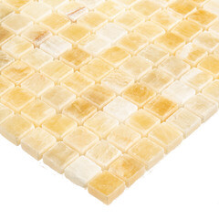 Мозаика Mir Mosaic Natural Adriatica желтая из натурального камня 305х305х7 мм глянцевая - фото 4