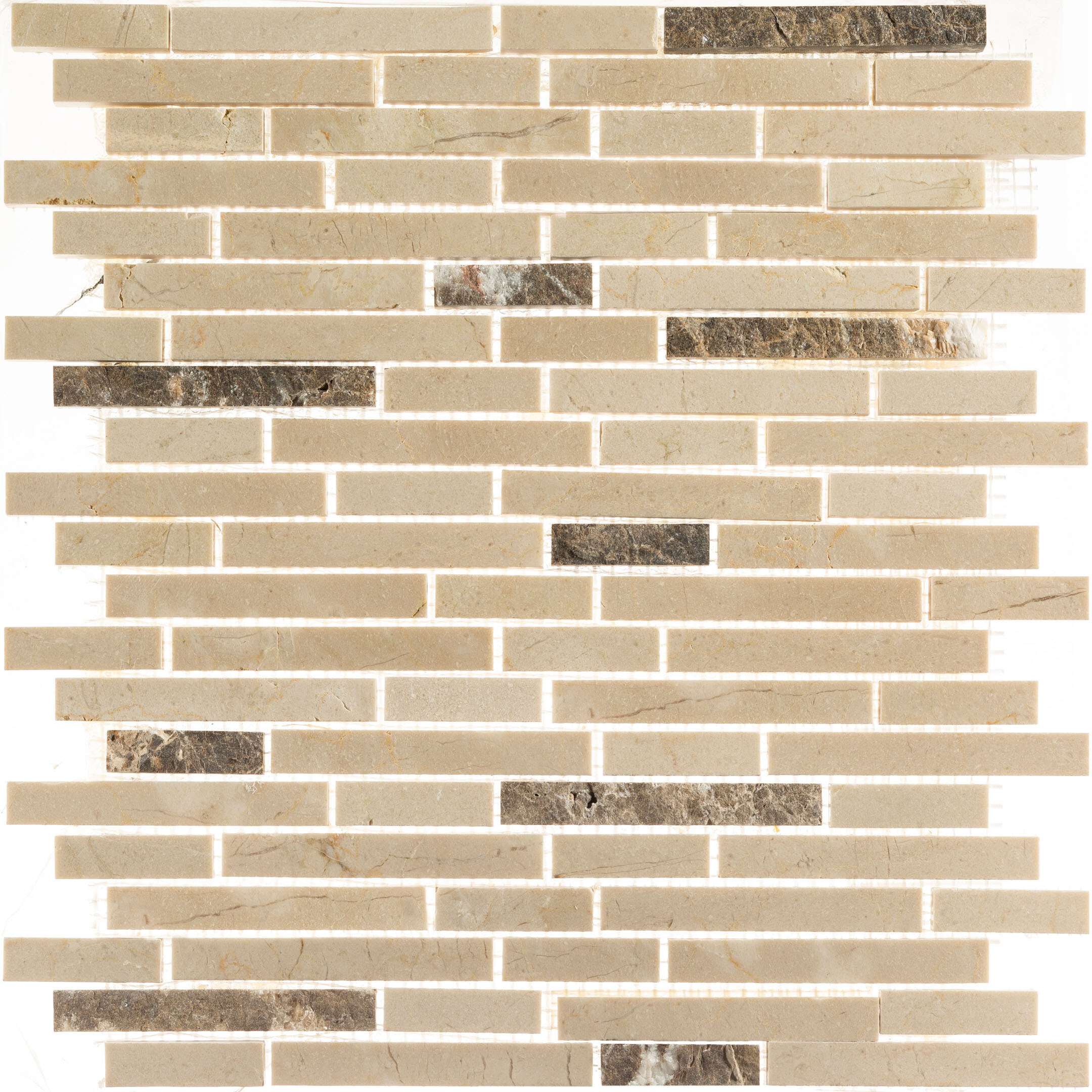Изображение товара Мозаика Mir Mosaic Natural S-line бежевая 305х305 мм для пола и стен