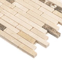 Мозаика Mir Mosaic Natural S-line бежевая из натурального камня 305х305х10 мм глянцевая - фото 4