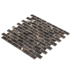 Мозаика Mir Mosaic Natural London коричневая из натурального камня 305х305х7 мм глянцевая - фото 6