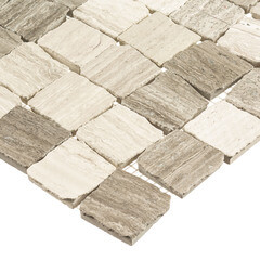 Мозаика Mir Mosaic Natural Paladium бежевая из натурального камня 305х305х7 мм матовая - фото 3