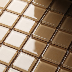 Мозаика Mir Mosaic Natural Color palette бежевая стеклянная 300х300х4 мм глянцевая - фото 4