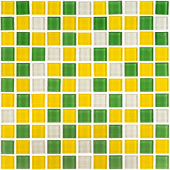 Мозаика Mir Mosaic Natural Color palette зеленая стеклянная 300х300х4 мм глянцевая - фото 1