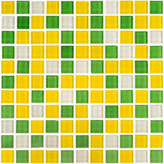 Мозаика Mir Mosaic Natural Color palette зеленая стеклянная 300х300х4 мм глянцевая - фото 3