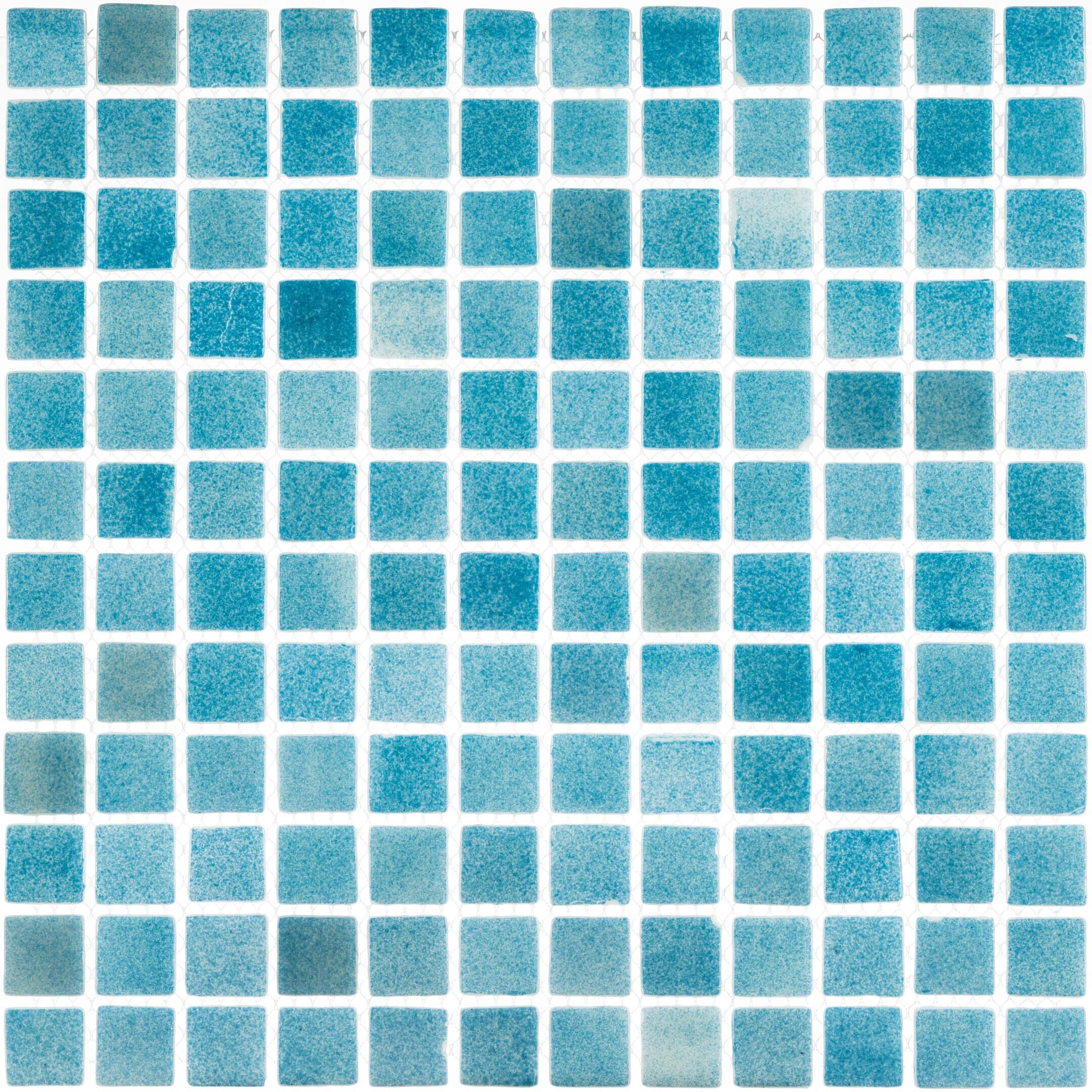 Изображение товара Мозаика Mir Mosaic Natural Steppa голубая стеклянная 315х315х5 мм глянцевая