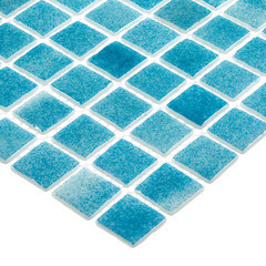 Мозаика Mir Mosaic Natural Steppa голубая стеклянная 315х315х5 мм глянцевая - фото 6