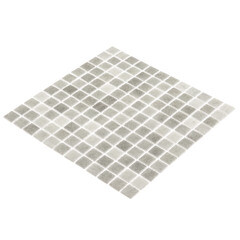 Мозаика Mir Mosaic Natural Steppa светло-серая стеклянная 315х315х5 мм глянцевая - фото 5