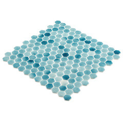 Мозаика Mir Mosaic Natural Steppa голубая 01 стеклянная 290х290х5 мм глянцевая - фото 3