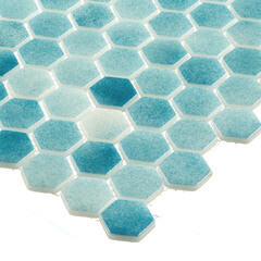 Мозаика Mir Mosaic Natural Steppa голубая 01 стеклянная 290х290х5 мм глянцевая - фото 5