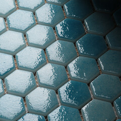 Мозаика Mir Mosaic Natural Steppa голубая 01 стеклянная 290х290х5 мм глянцевая - фото 4