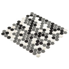 Мозаика Mir Mosaic Natural Steppa серая стеклянная 315х315х5 мм глянцевая - фото 2