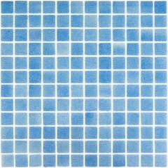 Мозаика Mir Mosaic Natural Steppa голубая стеклянная 315х315х5 мм глянцевая antislip - фото 7