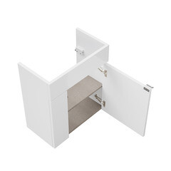 Тумба под раковину Kerama Marazzi Lato 50 см подвесная белая (LAT.50.1\WHT) - фото 18