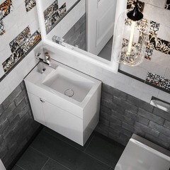 Тумба под раковину Kerama Marazzi Lato 50 см подвесная белая (LAT.50.1\WHT) - фото 10