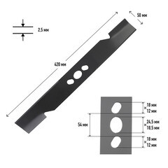 Нож для газонокосилок Patriot MBS 421 420 мм (512003202) - фото 2