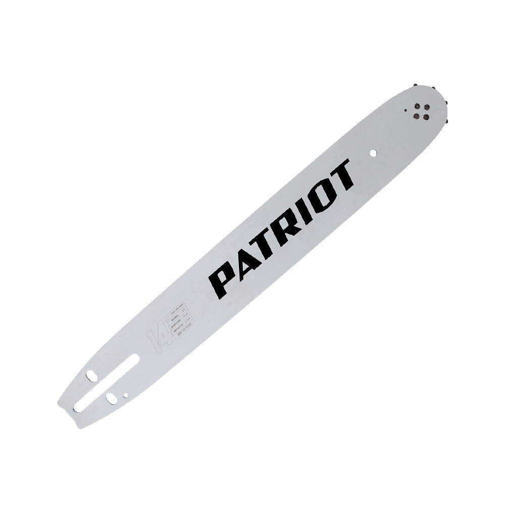 Изображение товара Шина Patriot P140SPEA041 14" шаг 3/8" паз 1,3 мм 52 звена (867131450)
