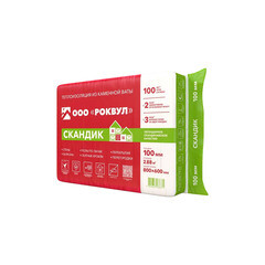 Утеплитель Роквул Лайт Баттс Скандик 100х600х800 мм 2,88 кв.м - фото 6