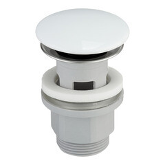 Донный клапан AM.PM клик-клак 1 1/4 с переливом белый (F0700P33)