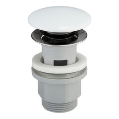 Донный клапан AM.PM клик-клак 1 1/4 с переливом белый (F0700P33) - фото 4