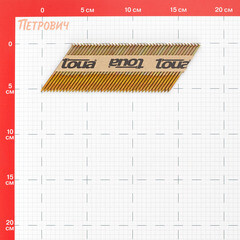 Гвозди реечные Toua для гвоздезабивного пистолета 2,87х63 мм оцинкованные ершеные (3000 шт.) - фото 2
