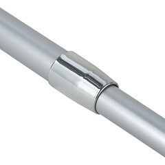 Карниз для ванной 70-120 см телескопический прямой алюминий хром - фото 2