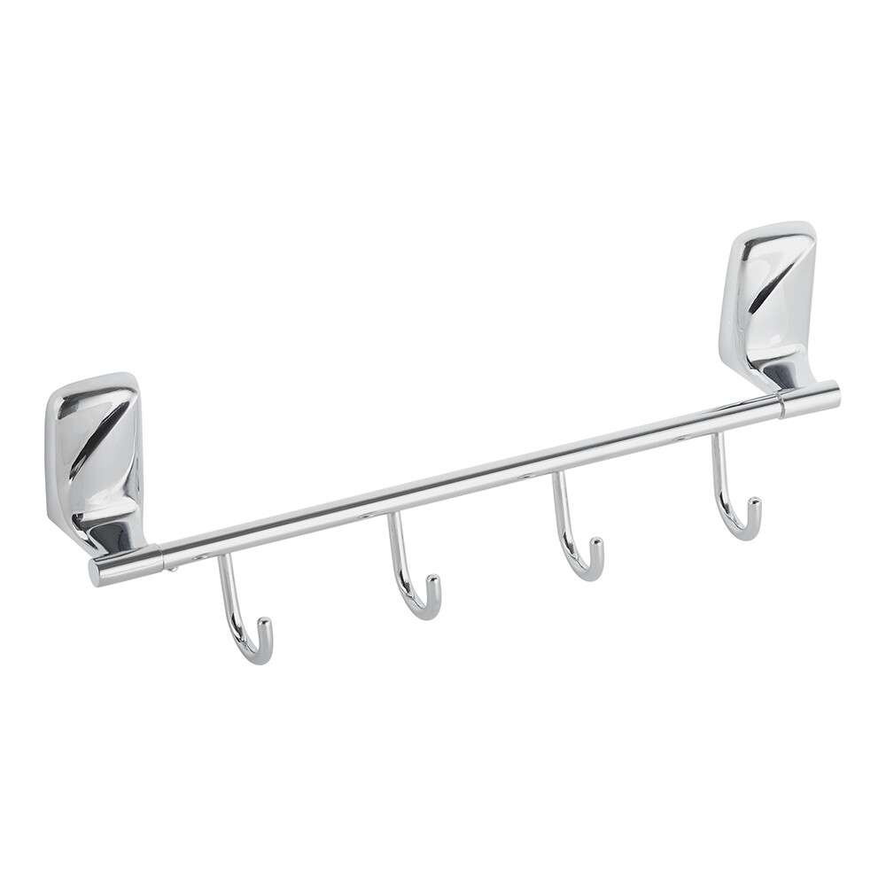 Вешалка для ванной Fora Flower 4 крючка на шуруп металл хром (FOR-FL004/6888)