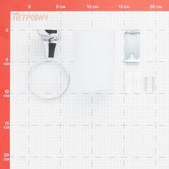 Стакан для ванной Fora Flower с держателем стекло матовый/металл хром (FOR-FL044/6963) - фото 5