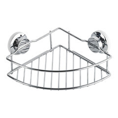 Полка для ванной Fora Atlant угловая 100х200х200 мм металл хром (A035/9783) - фото 1