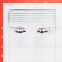 Полка для ванной Fora Atlant 106х250х168 мм металл хром (A033/9990) - фото 3