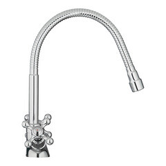 Смеситель для кухни Milardo Duplex хром с гибким изливом двухвентильный (DUPSB0FM05) - фото 6