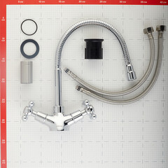 Смеситель для кухни Milardo Duplex хром с гибким изливом двухвентильный (DUPSB0FM05) - фото 3