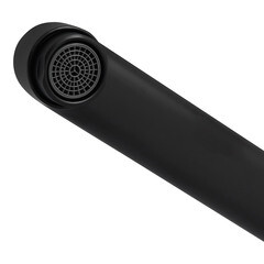 Смеситель для ванны Esko Singapore черный однорычажный с длинным изливом с лейкой (SB 31) - фото 7