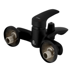 Смеситель для ванны Milardo Rora черный однорычажный с коротким изливом с лейкой (RORBL00M02) - фото 10