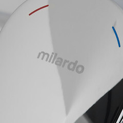 Смеситель для ванны Milardo Rora хром однорычажный с длинным изливом с лейкой (RORSB00M10) - фото 8