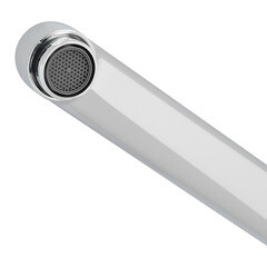 Смеситель для ванны Milardo Rora хром однорычажный с длинным изливом с лейкой (RORSB00M10) - фото 7