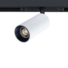Светодиодный трековый светильник магнитный Arte Lamp Optima 3000К 8 Вт 1 кв.м черный/белый (A7280PL-1WH) - фото 1