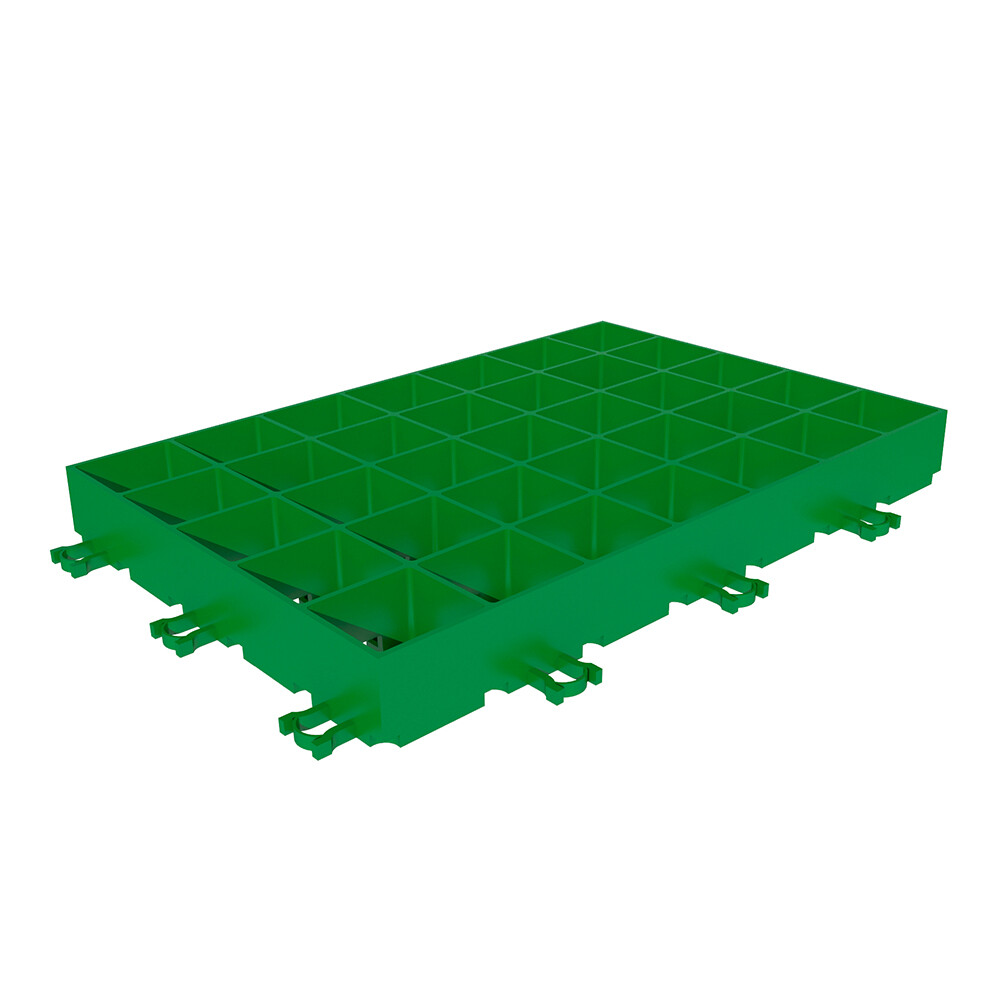 Изображение товара Решетка газонная пластиковая Gidrolica Eco Super зеленая D400 600х400х64 мм